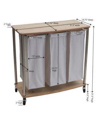 3-Bag Laundry Sorter