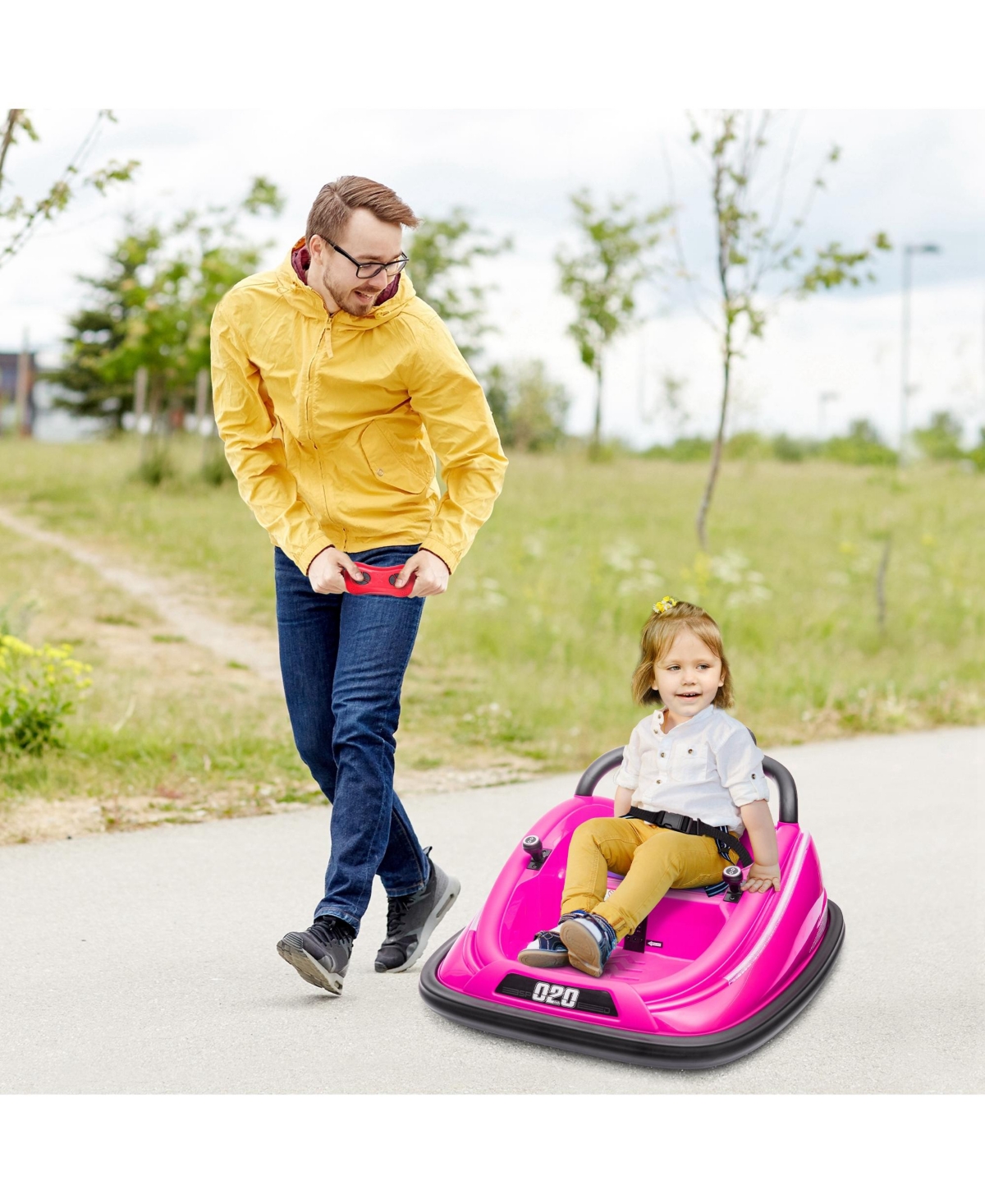 Hongge 12V Kids Electric Bumper Car with 360 Degree Spin