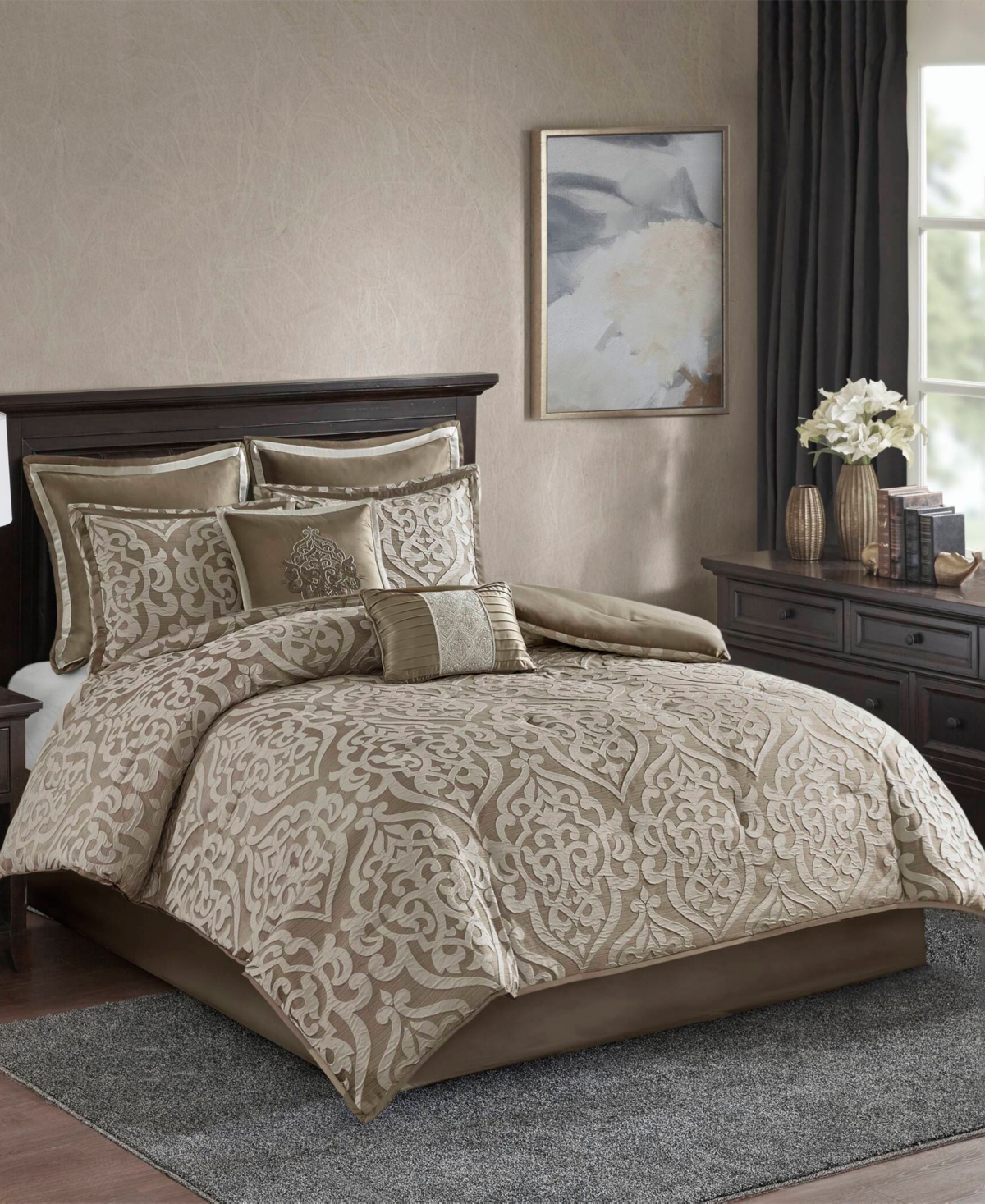 Madison Park Odette Jacquard 8-Pc. Comforter Set