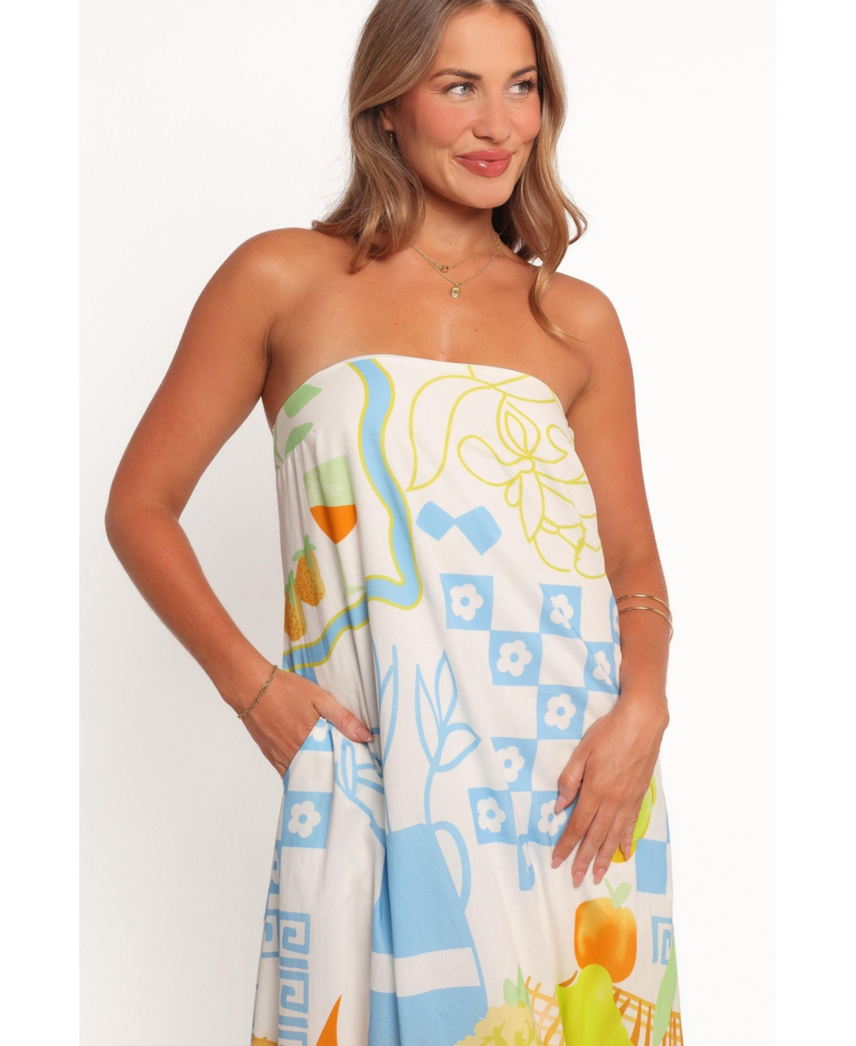 Petal and Pup Women's Kaelani Strapless Maxi Dress