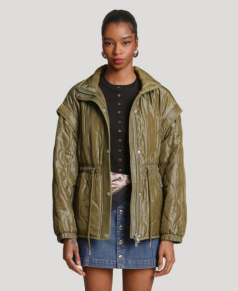Женские куртки Avec Les Filles Quilted Anorak Jacket
