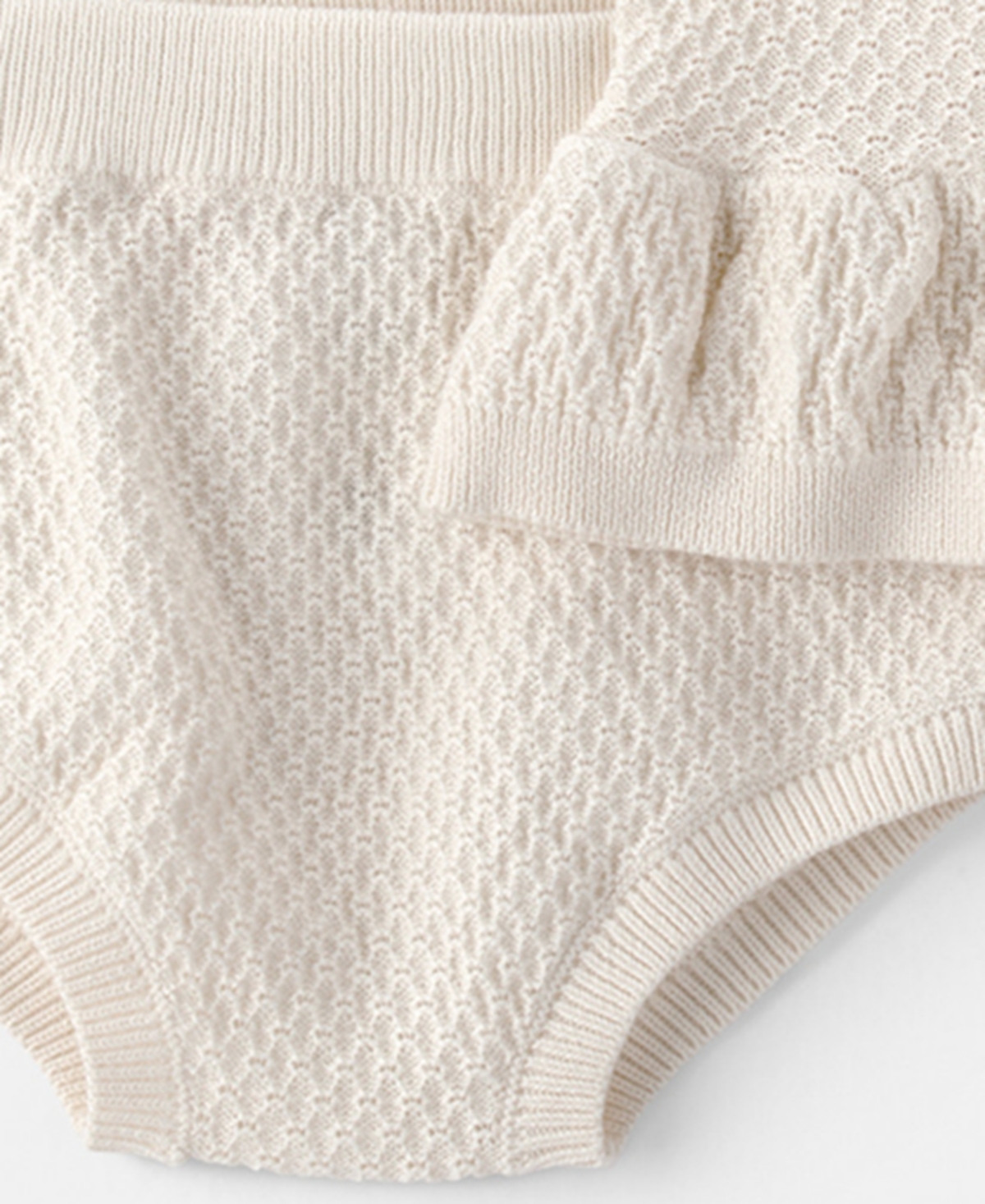 Carter's Baby Girls' Peach Crochet Top and Shorts, 2-Piece Set