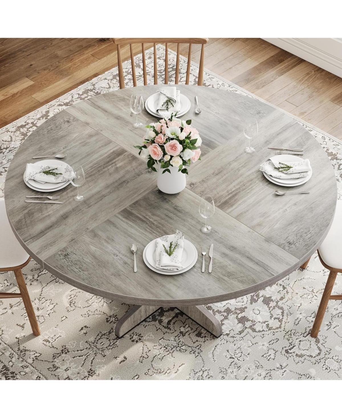 Gaomon Kitchen Table Round Dining Table Wood Kitchen Table Dinning