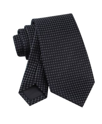 Men's Grid Pattern Silk Tie
