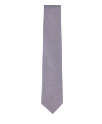 Men's Textured Solid Silk & Linen Blend Tie