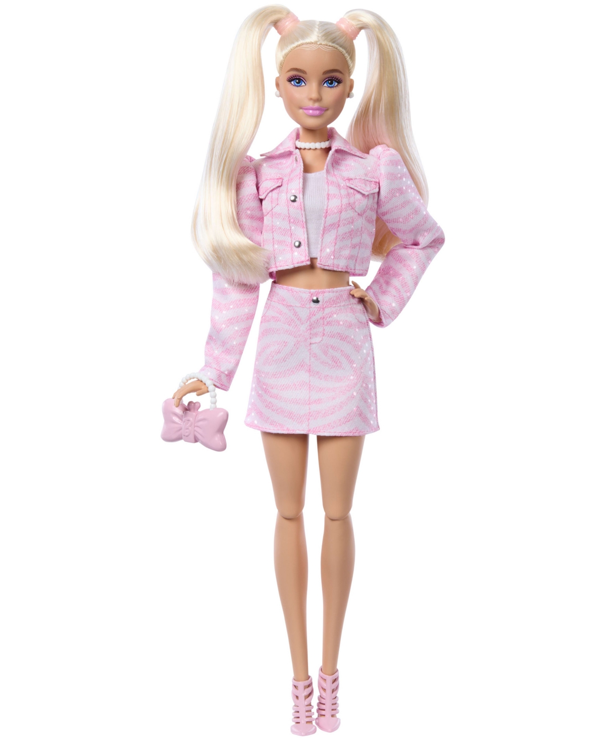 Barbie Deluxe Style Fashion Doll #9 in Denim Jacket and Skirt Set