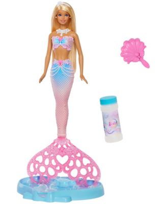 Bubble Sparkle Mermaid Doll with Bubble-Making Feature