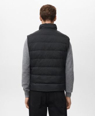 Men's Down And Feather Filling Quilted Vest