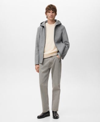 Men's Hood Wool Jacket