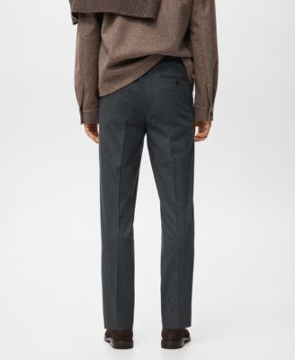 Men's Slim-Fit Flannel Pants