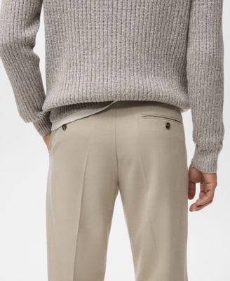 Men's Fluid Regular-Fit Trousers