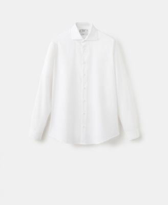 Men's Slim-Fit Cotton Poplin Dress Shirt