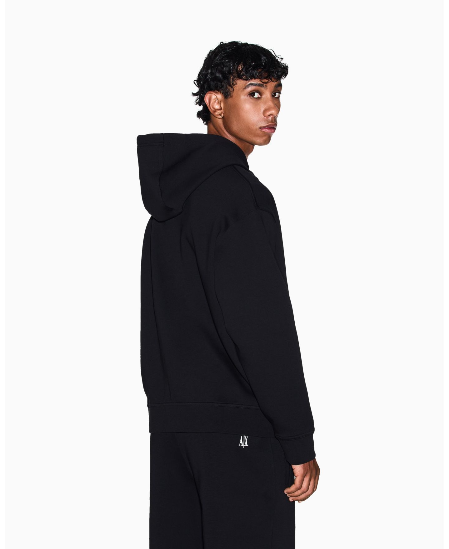 Мужской свитшот A|X Armani Exchange Icon Logo Full Zip, цвет: Чёрный — фото 5