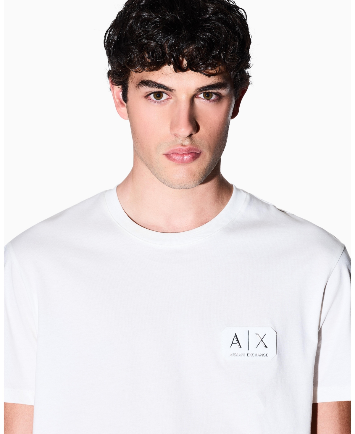 A|X Armani Exchange Men's Black and Gold Crewneck T-Shirt
