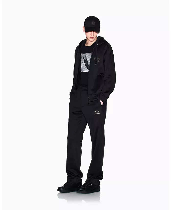 Men's Black and Gold Sweatpants - thumbnail 2