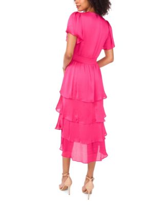 Women's V-Neck Short-Sleeve Dress