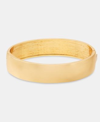 Gold-Tone Sculptural Bangle Bracelet