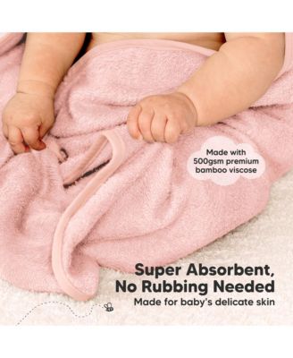 2pk Snuggle Baby Towels with Hood for Newborn Girls, Boys, Toddlers, Soft & Absorbent Hooded Baby Bath Towels