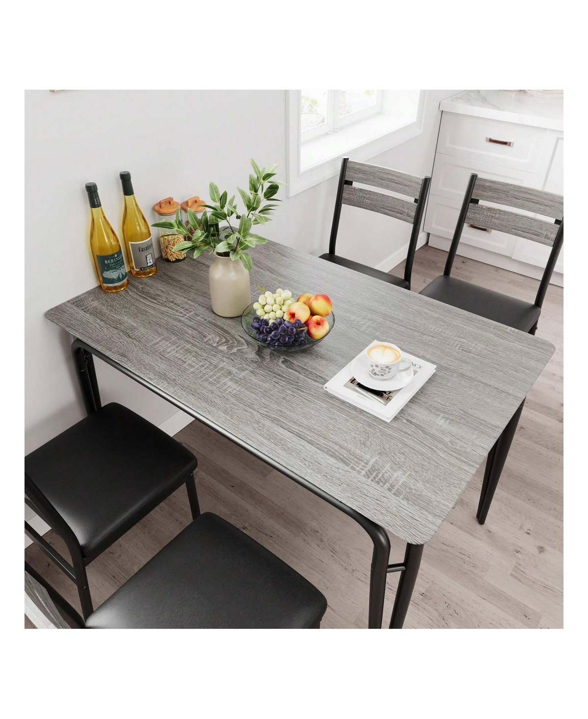 Gaomon Kitchen Table Dining Table For 4 Small Table And Chairs Set Of 4 Square Dinette Set
