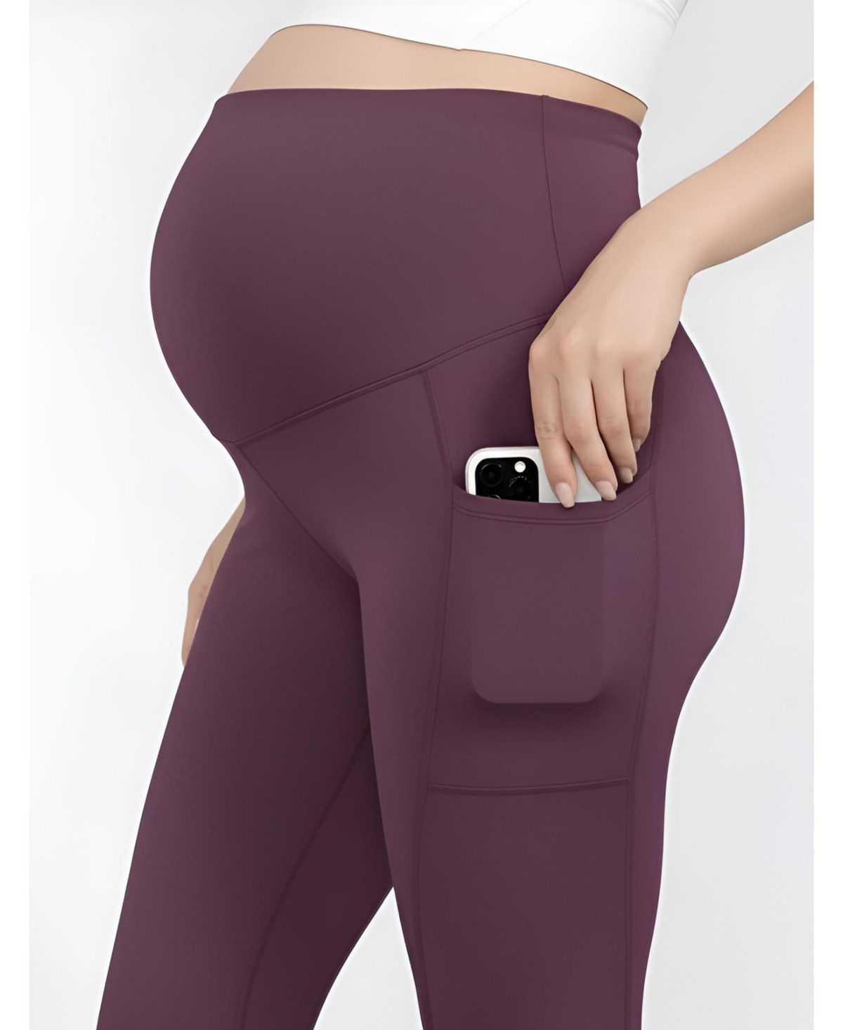 Motherhood Maternity Over the Belly Side Pocket Active Leggings