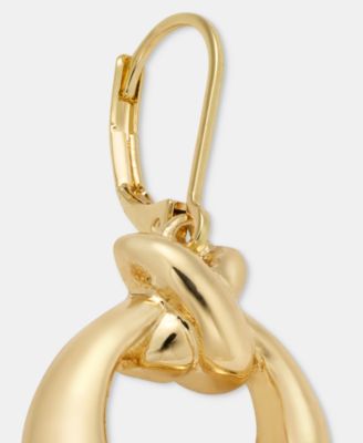 Open Circle Drop Earrings