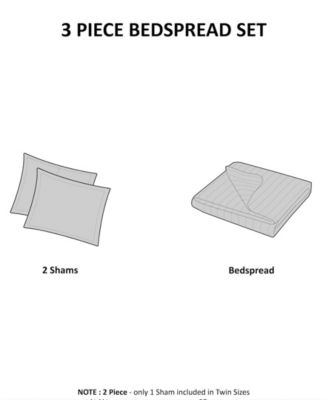 Quebec Quilted 3-Pc. Bedspread Set, King