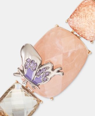 Mixed Stone Butterfly Flex Bracelet