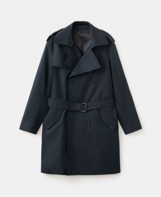 Men's Water-Repellent Belted Trench Coat
