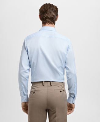 Men's Slim Fit Structured Dress Shirt