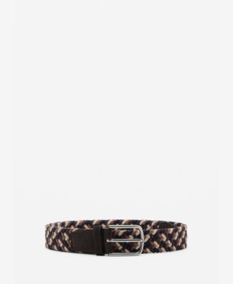 Men's Braided Elastic Colored Belt