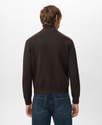 Men's Combined Leather And Suede Jacket