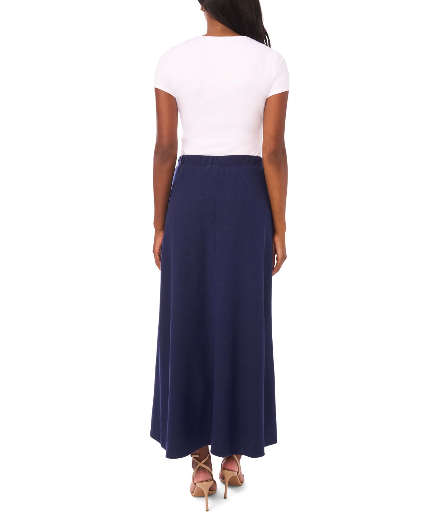 Женская юбка Vince Camuto Solid A-Line Maxi, цвет: Тёмно-синий — фото 4