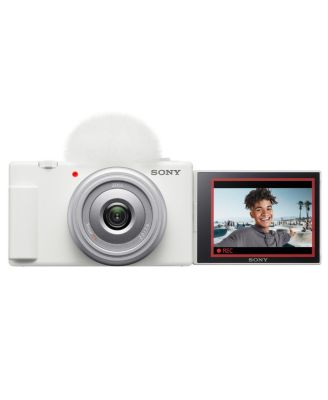 ZV-1F Vlogging Camera, White with ACCVC1 Vlogger Accessory Kit