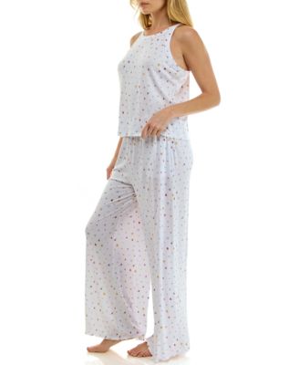 Women's High Neck Tank Top & Pants, 2-Piece Set