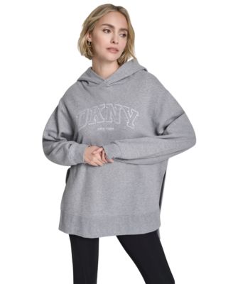 Women's 3D Puff Applique Varsity Logo Oversized Hoodie
