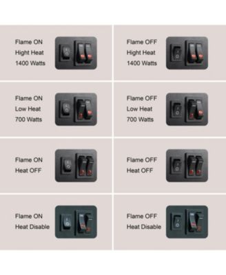 17 inch Freestanding Electric Fireplace Stove heater