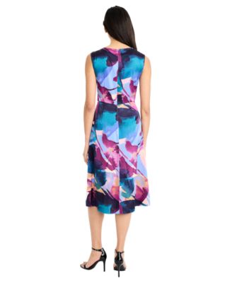 Women's Boat Neck Midi Dress