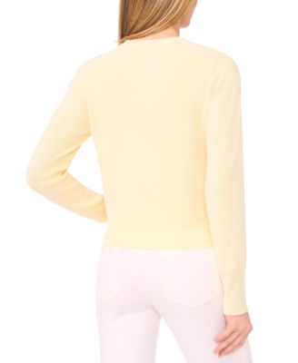 Women's Crewneck Long-Sleeve Cardigan