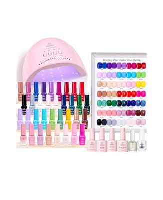 Gel Nail Polish Kit with UV Light, 35 Colors (68 pcs)
