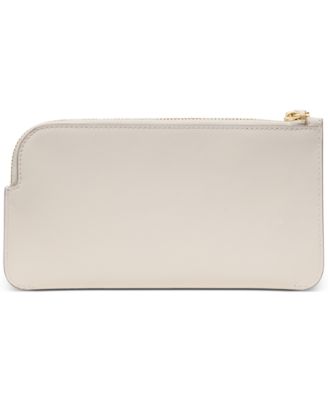 Zippy Smooth Leather Wristlet