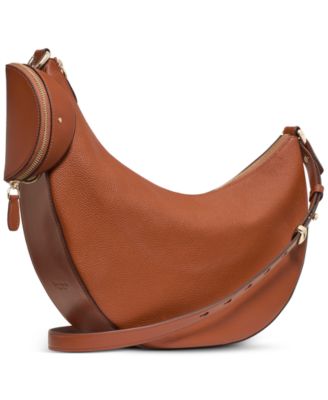 Duo Pebbled Leather Small Crossbody Bag