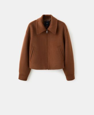 Women's Shirt Collar Wool Jacket