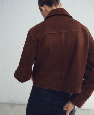 Women's Suede Buttons Jacket