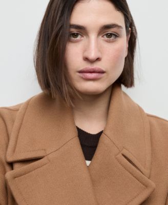 Women's Belted Manteco Wool Coat