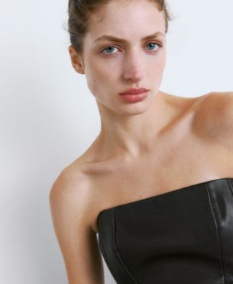 Women's Short Faux-Leather Dress