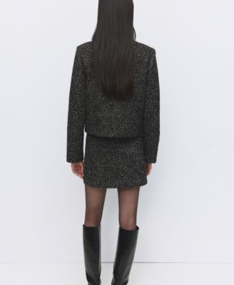 Women's Flecked Cotton-Blend Jacket