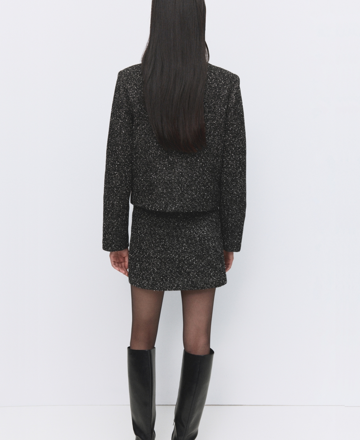 Mango Women's Flecked Cotton-Blend Jacket