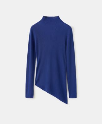 Women's Asymmetrical Turtleneck Sweater