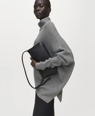 Women's Asymmetrical Roll Neck Sweater