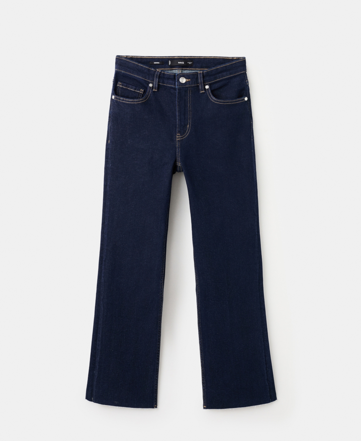 Mango Women's Sienna Flared Cropped Jeans